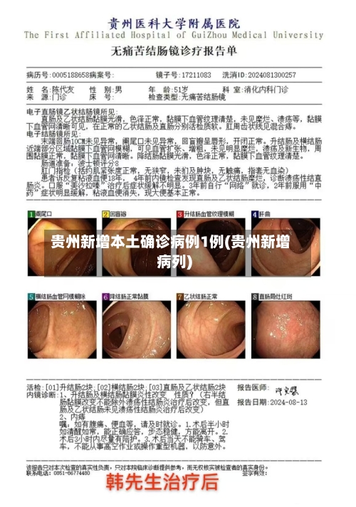 贵州新增本土确诊病例1例(贵州新增病列)