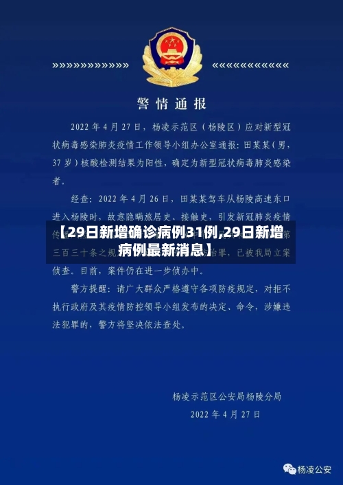 【29日新增确诊病例31例,29日新增病例最新消息】