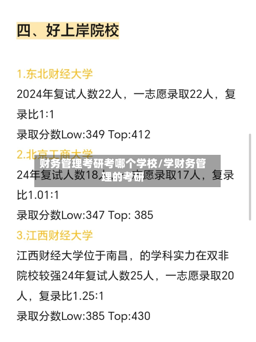 财务管理考研考哪个学校/学财务管理的考研-第3张图片