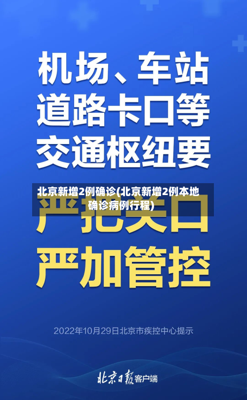 北京新增2例确诊(北京新增2例本地确诊病例行程)-第3张图片