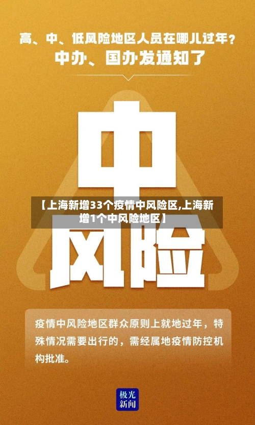 【上海新增33个疫情中风险区,上海新增1个中风险地区】