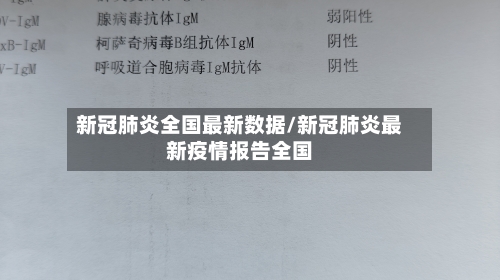 新冠肺炎全国最新数据/新冠肺炎最新疫情报告全国