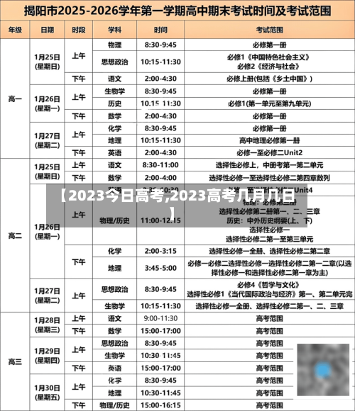【2023今日高考,2023高考几月几日】-第3张图片