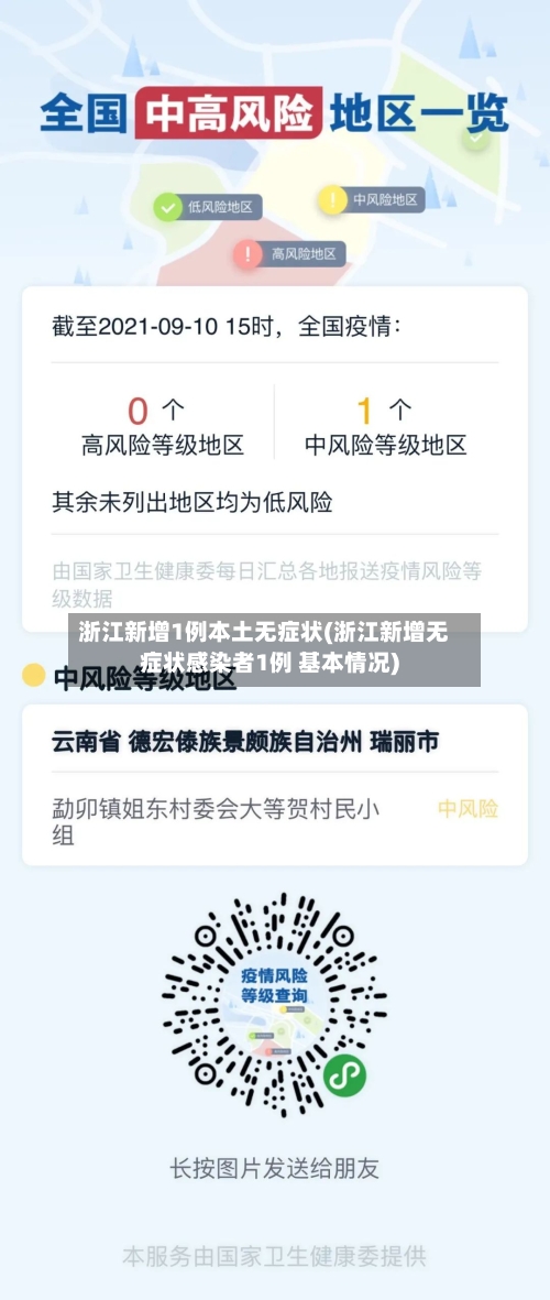 浙江新增1例本土无症状(浙江新增无症状感染者1例 基本情况)-第3张图片