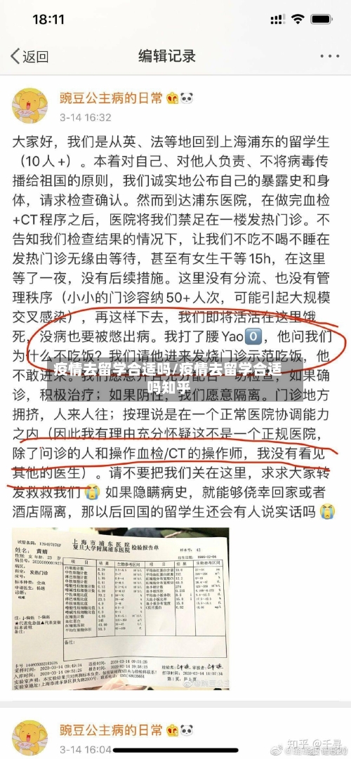 疫情去留学合适吗/疫情去留学合适吗知乎