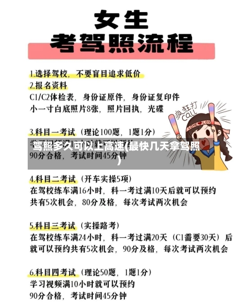 驾照多久可以上高速(最快几天拿驾照)-第2张图片