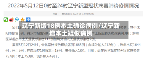 辽宁新增18例本土确诊病例/辽宁新增本土疑似病例-第3张图片