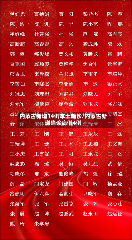 内蒙古新增14例本土确诊/内蒙古新增确诊病例4例-第2张图片