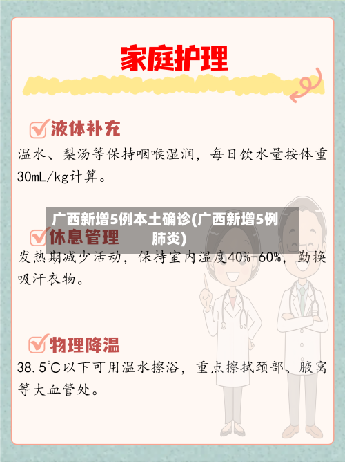 广西新增5例本土确诊(广西新增5例肺炎)