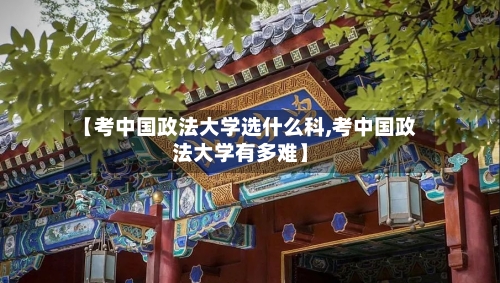 【考中国政法大学选什么科,考中国政法大学有多难】-第2张图片