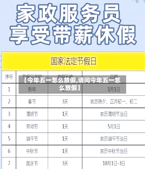 【今年五一怎么放假,请问今年五一怎么放假】-第3张图片