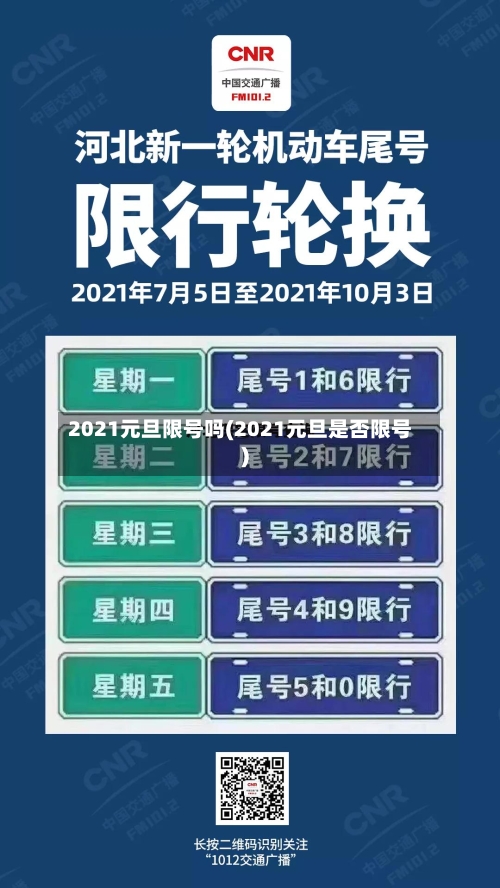 2021元旦限号吗(2021元旦是否限号)