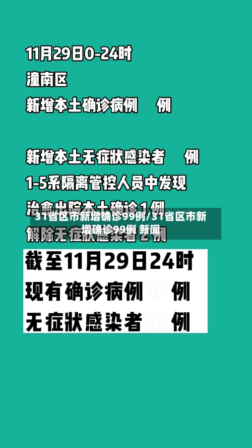 31省区市新增确诊99例/31省区市新增确诊99例 新闻-第2张图片