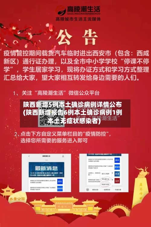陕西新增5例本土确诊病例详情公布(陕西新增报告6例本土确诊病例1例本土无症状感染者)-第3张图片