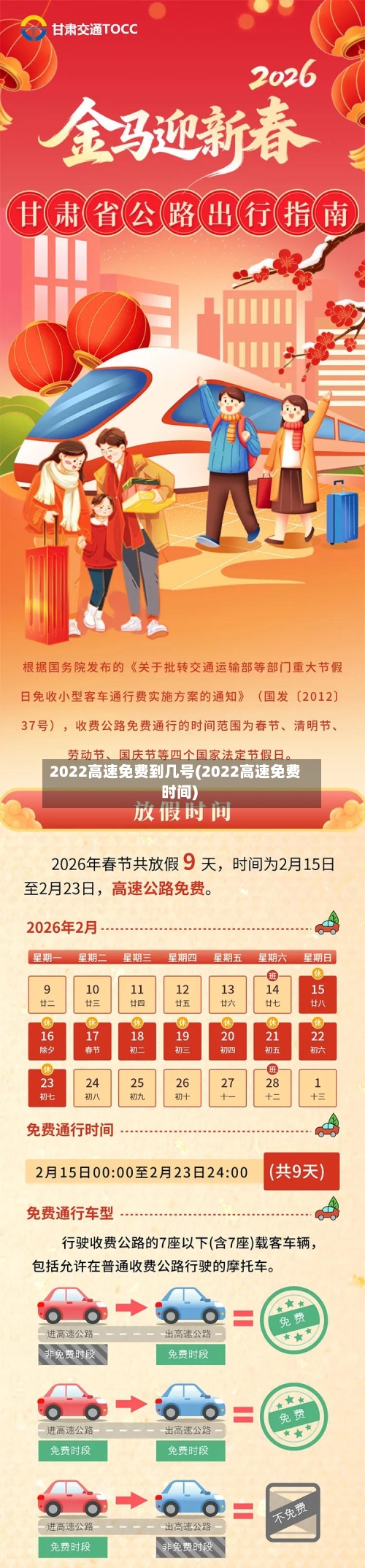 2022高速免费到几号(2022高速免费时间)