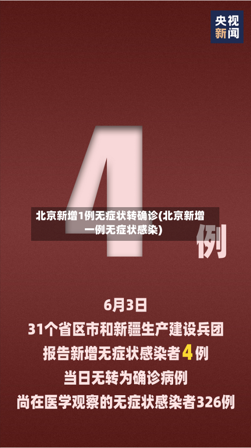 北京新增1例无症状转确诊(北京新增一例无症状感染)-第2张图片