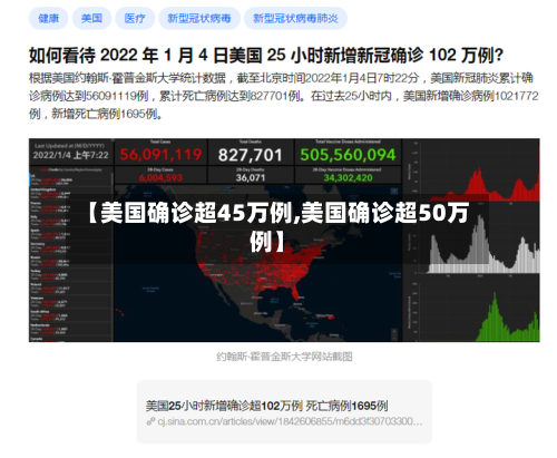 【美国确诊超45万例,美国确诊超50万例】