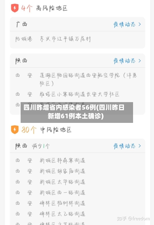 四川昨增省内感染者56例(四川昨日新增61例本土确诊)-第3张图片