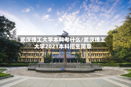 武汉理工大学本科考什么/武汉理工大学2021本科招生简章