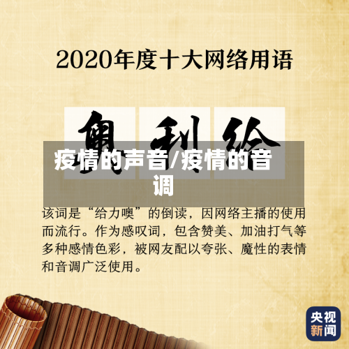疫情的声音/疫情的音调